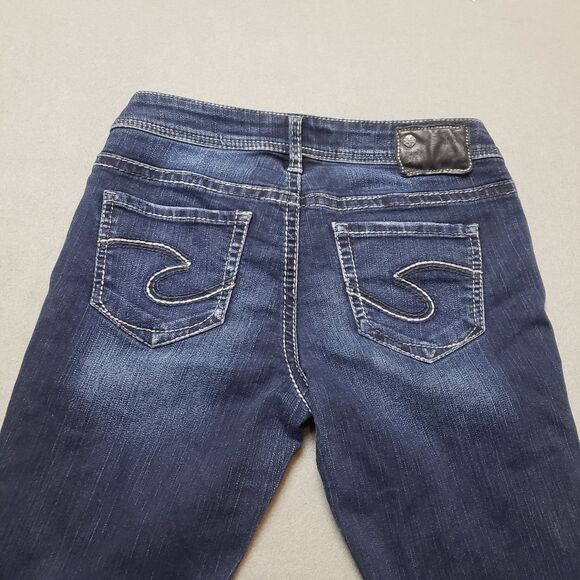 Silver Aiko Kick Flare Capri / Crop / Shorts / jeans size 27 - Picture 4 of 11